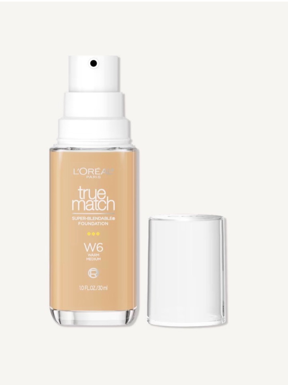 L'Oreal True Match Foundation W6 Warm Medium - Beige Blend Liquid Foundation